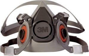 resin safety with the 3M half face respirator