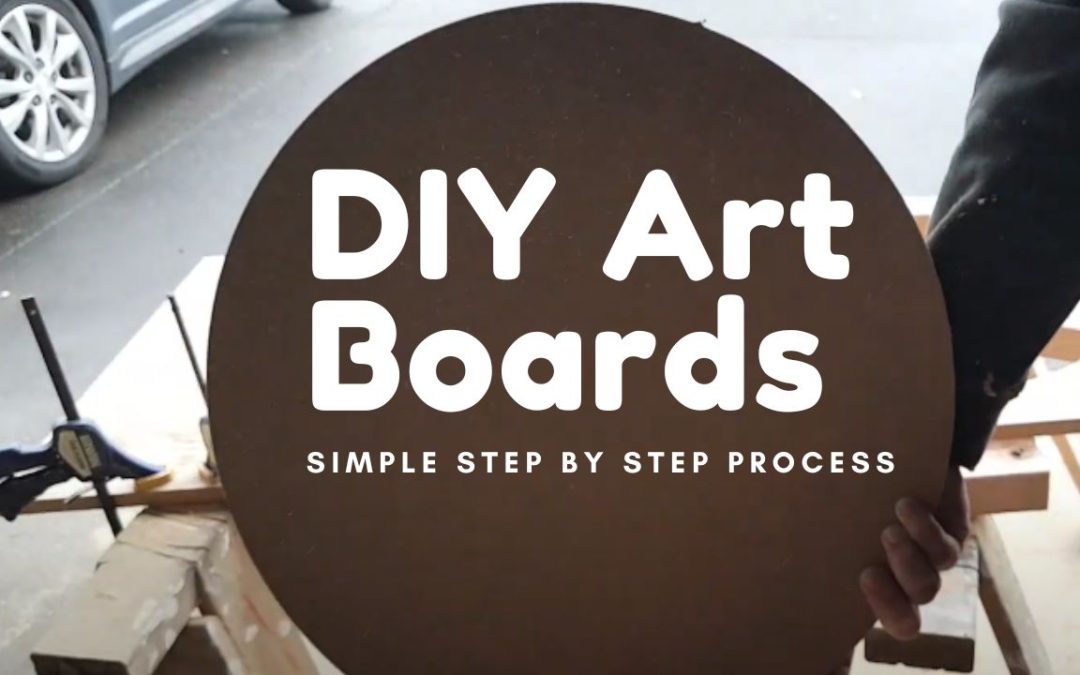 How To DIY Amazing Round Art Panel Boards