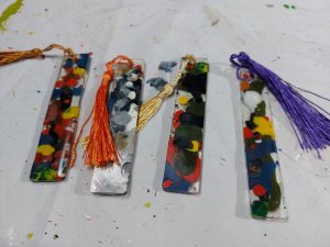 Epoxy Resin and Crayon Bookmarks