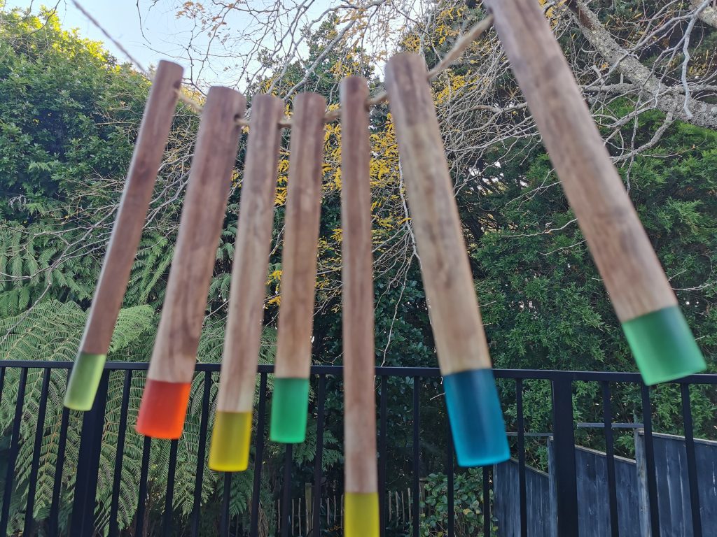 Resin wind chimes